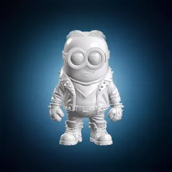 Biker Minion 3D Print Model Figurine 3D print model