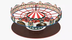 Carousel Vacant Rigged 3D model