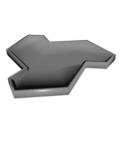 Display Area Low Poly Building Blocks