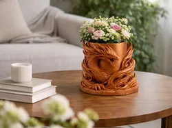 Dragon Vase – Decorative 3D Printed Fantasy Vase - Free 3D Print Model