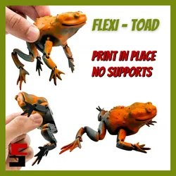 Flexi Toad Frog articulated print-in-place no supports