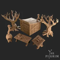Gravedigger shack  - TABLETOP TERRAIN DND RPG SCATTER
