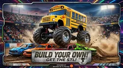 High Detail Off-Road 3D Model Monster Truck Bus STL File 3D print model