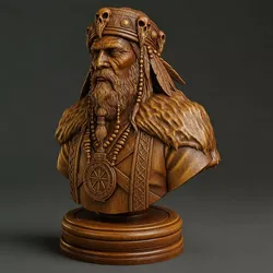 Icelandic Viking Spiritual Leader Chess Piece 3D print model