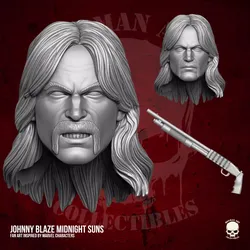 Johnny Blaze Marvel Fan Art 3D Printable for Action Figures 3D print model