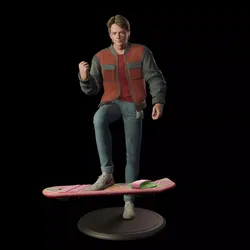 Marty McFly  80s Sci-Fi STL 3D Print Collectible 3D print model