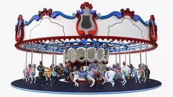 Park Horse Carousel 3D model