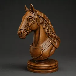 Persian Knight Chess Piece 3D print model