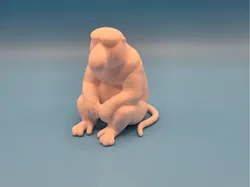 Realistic Proboscis Monkey  Tiere aus aller Welt - Free 3D Print Model