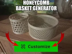Honeycomb Basket generator!  - Free 3D Print Model