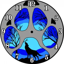 horloge loup