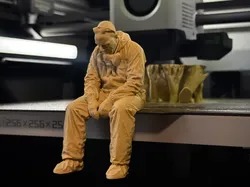 Sad Walter White (Breaking Bad)on a ledge Figurine - Free 3D Print Model