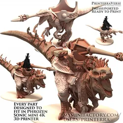 012 EXILED T-Rex and Raptor Mounts for Exiled Guardian Elder Space Elves