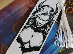 Bookmark-Demon Girl - Free 3D Print Model