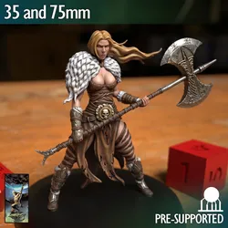 Female Barbarian Fighter Warrior Axe