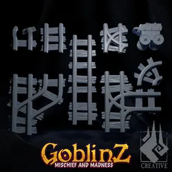 Goblin Mine Cart and Tracks