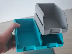 Interlocking stackable bin - Free 3D Print Model