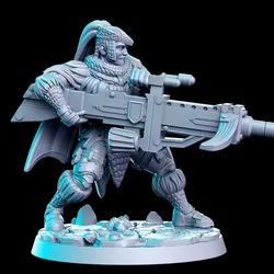 Muacaitl (modern tribal monster-hunter) - 32mm - DnD