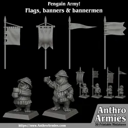 Penguin Bannermen, flags & banners