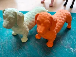 Upholstery Hounds collection - dachshund - Free 3D Print Model