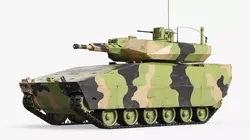XM30 Infantry Fighting Tank Simplified 3D model