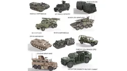 10 Military Vehicles Collection V1 Low-poly 3D model