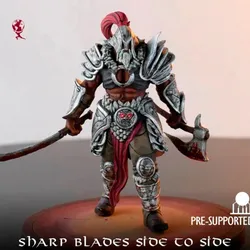 Barbarian Fighter Warrior Sword and Axe