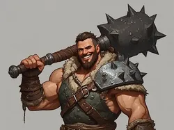 Big Spiked Club Hero - Free 3D Print Model