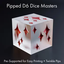 Dice Masters - Sharp-Edged Twinkle Pipped D6 - Pre-Supported