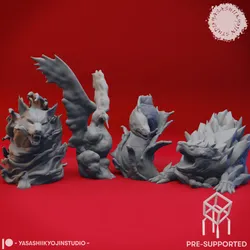 Elementals - Tabletop Miniatures (Pre-Supported)