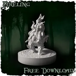 Fireling - Free STL {the Green Witch's Glade Kickstarter Campaign}