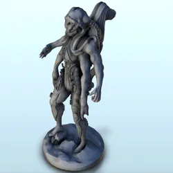 Four-handed alien with tentacules 3 - Sci-Fi Science-Fiction 40k 30k
