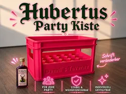Hubertus Hubi Box, stackable - Text customizable! - Free 3D Print Model