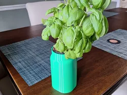 Mason jar sleeve for Kratky hydroponic growing. - Free 3D Print Model