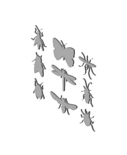 realistic insect collection wall art creepy crawly halloween charms decor