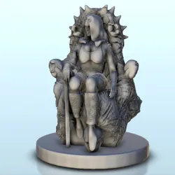 Sexy alien princess on throne 12 - Sci-Fi Science-Fiction 40k 30k