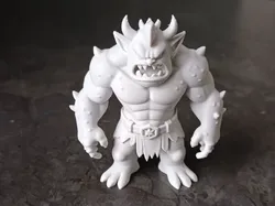 Spiked Ogre Warrior – Brutal Fantasy Monster - Free 3D Print Model