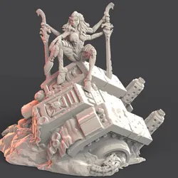 The Hive Queen - Barbaric Conqueror - Space Bug PinUp with PreSupport Option