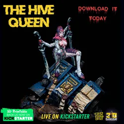 The Hive Queen - Demure Conqueror - Space Bug PinUp