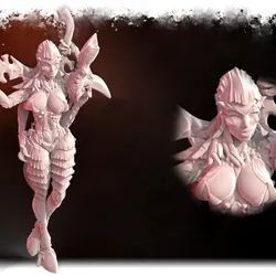 The Hive Queen - Mocking Demure Queen - Space Bug PinUp KillTeam