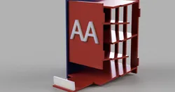 AA battery dispenser v2 (Ikea "style")