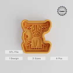 Buffalo Bison Cookie Cutter & Stamp Set, Animal Wildlife Baking Tools, 3 Sizes, Perfect for Cookies & Fondant