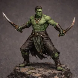 Certherian Warrior (Human) – Resin 3D Printable Miniature