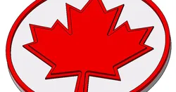Coaster Canada flag