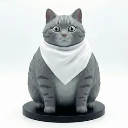Cozy Cat with Scarf