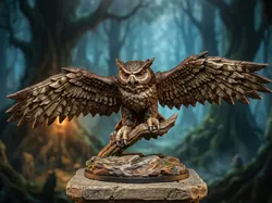 DnD Giant Owl miniature (Polymorph) - Free 3D Print Model