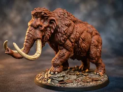 DnD Mammoth miniature (Polymorph) - Free 3D Print Model