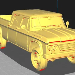 Dodge W200 Power Wagon 1962 - Classic 3D Model