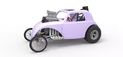 Front engine old school dragster with shell V10 Scale 1 to 25