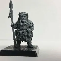 Halfling Druid With Spear RPG Character